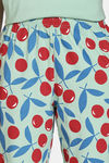 Zivame Farm Lore Knit Cotton Pyajama Set - Quiet Green — thumbnail 6